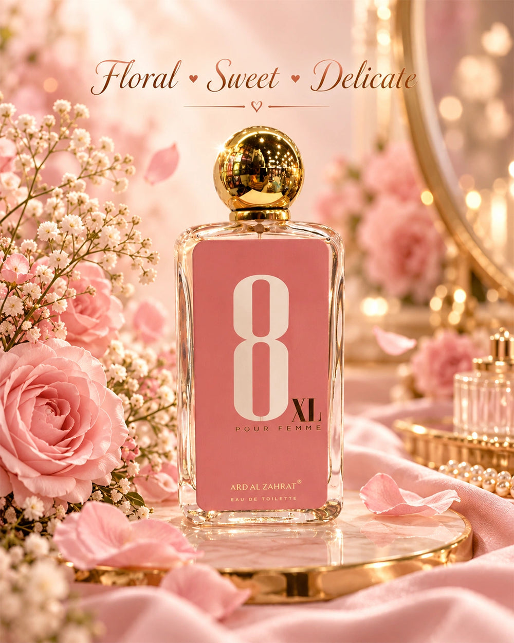 8 XL Pour Femme floral sweet and delicate Eau de Toilette