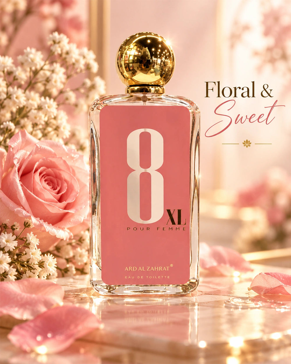 8 XL Pour Femme floral and sweet Eau de Toilette for women