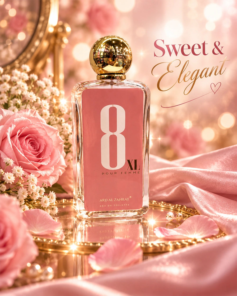 8 XL women’s perfume with a sweet elegant feminine character