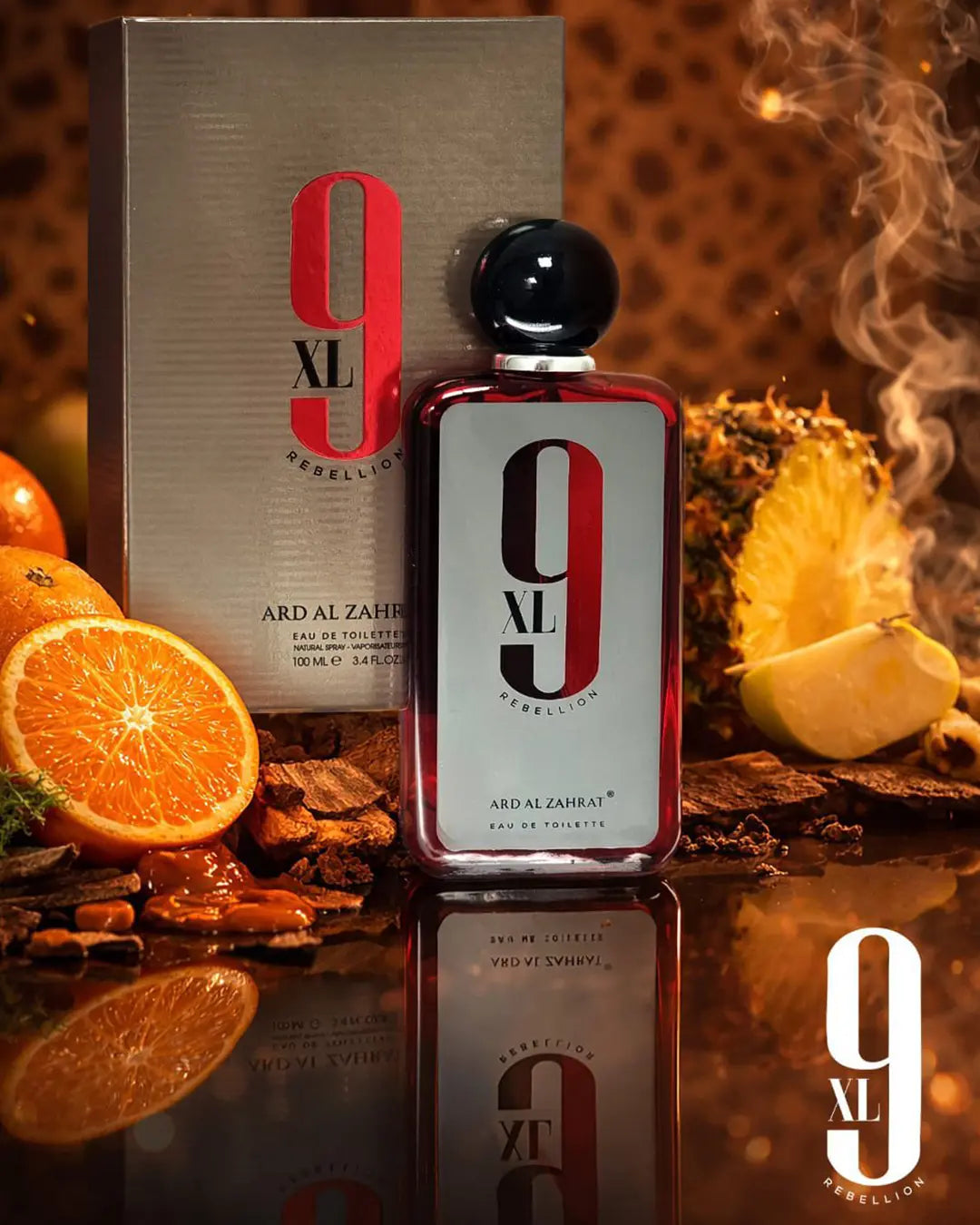 9XL Rebellion Eau de Toilette 100ml unisex fragrance bottle