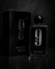 9XL perfume 100ml bottle for men in black design