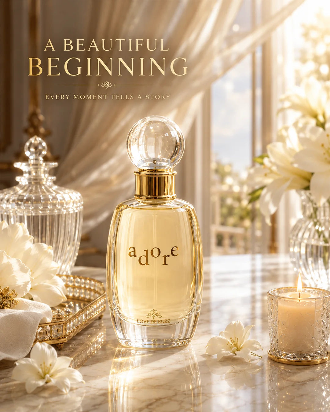 Adore Love De Ruzz Eau de Parfum – 100ml Elegant Floral Perfume for Women