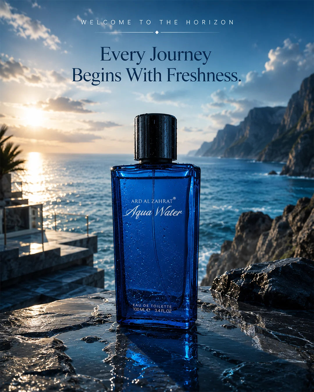 Aqua Water Eau de Toilette 100ml Fresh Aquatic Fragrance