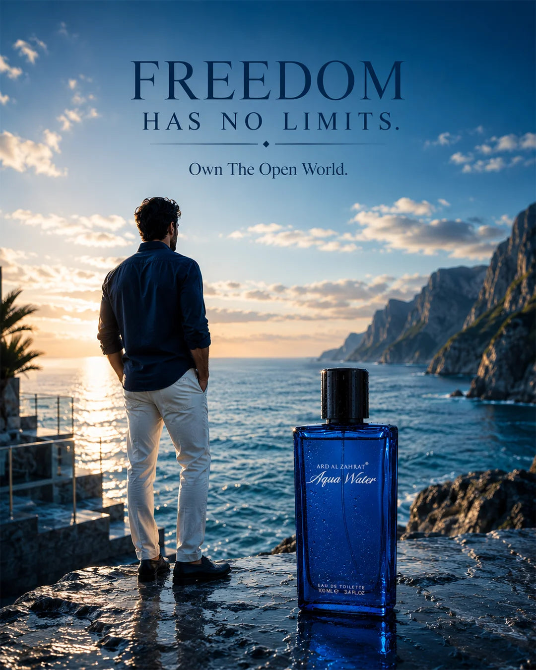 Aqua Water Eau de Toilette 100ml Fresh Aquatic Fragrance