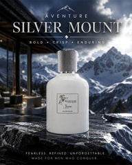 Luxury white perfume bottle with silver metallic details, black and white floral smoke atmosphere, glossy reflections, premium niche fragrance aesthetic and cinematic perfume photography for Pinterest inspiration._1