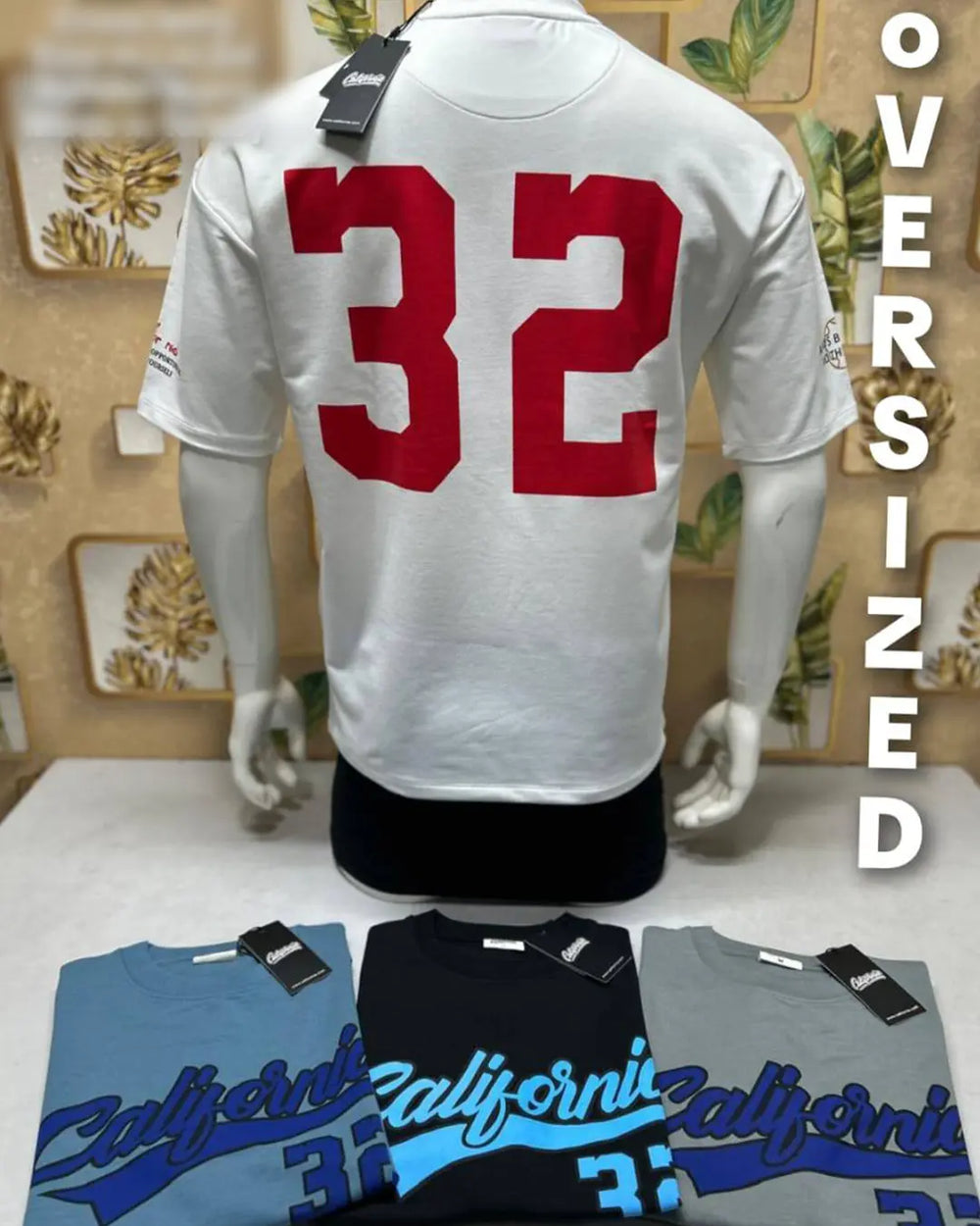 California 32 Oversized T-Shirt – front and back print