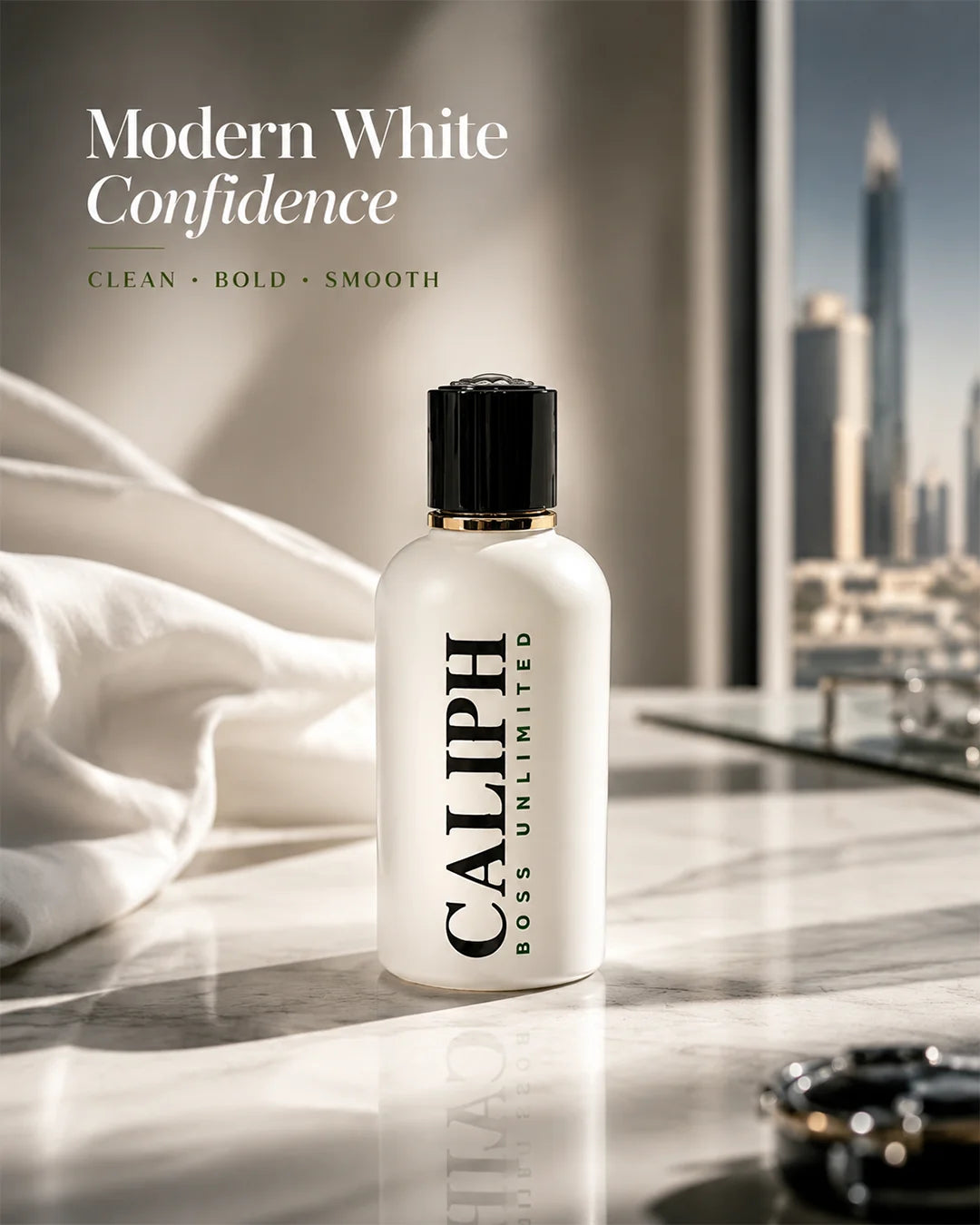 Caliph Boss Unlimited Eau de Parfum 100ml white bottle with silver box_1