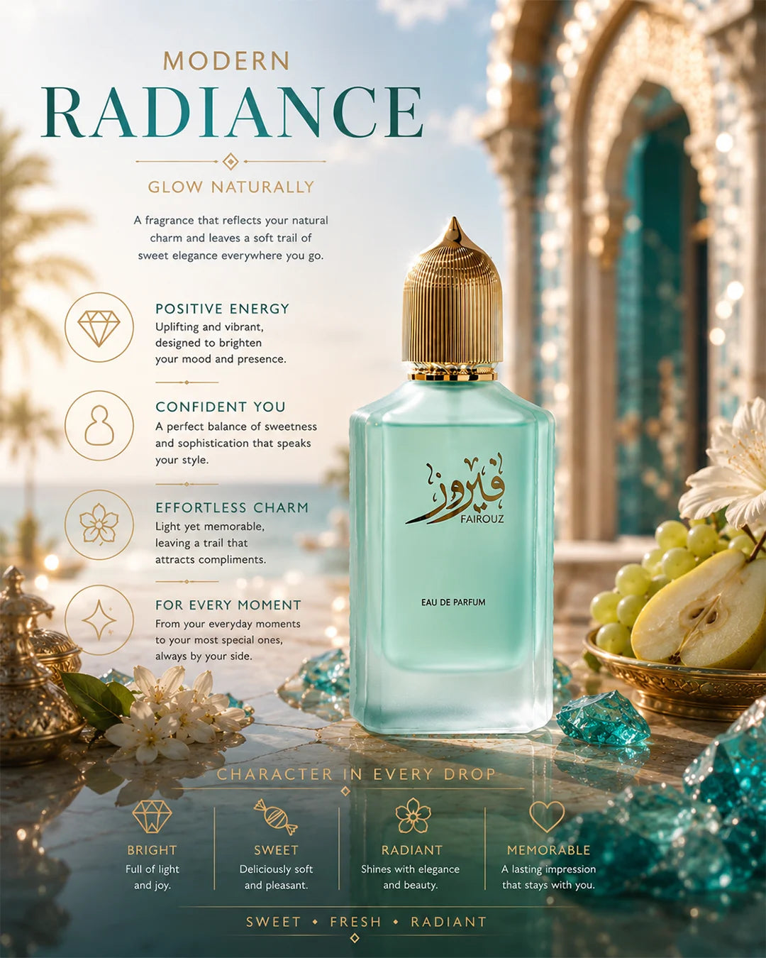 Caliph Fairouz Eau De Parfum 100ml – Luxury Arabic Floral Perfume UAE