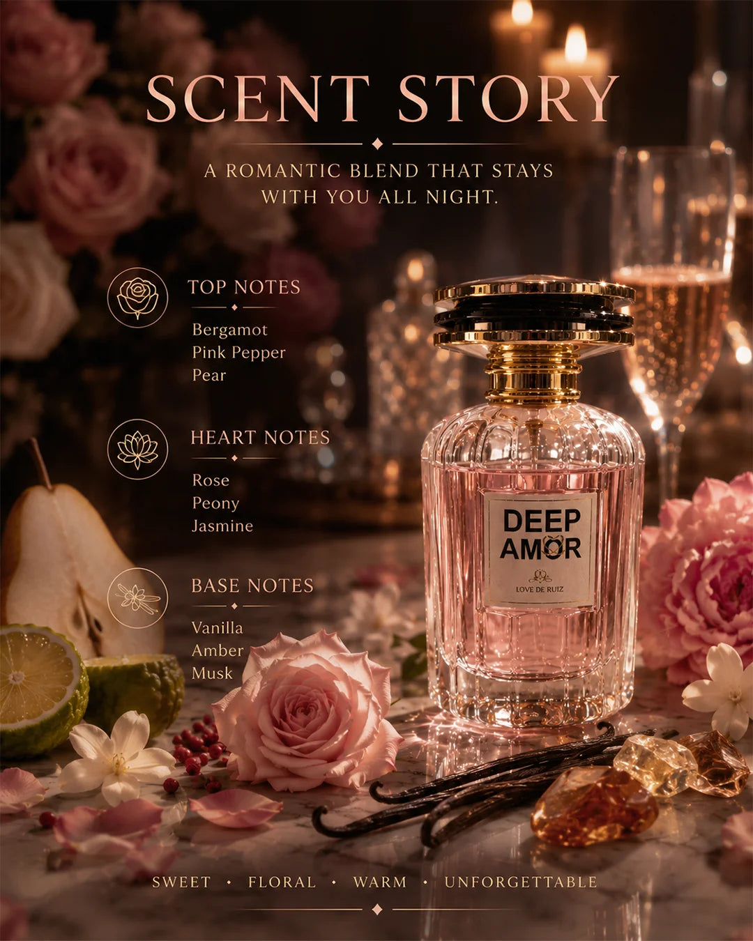 Deep Amor Perfume – Eau de Parfum 100ml