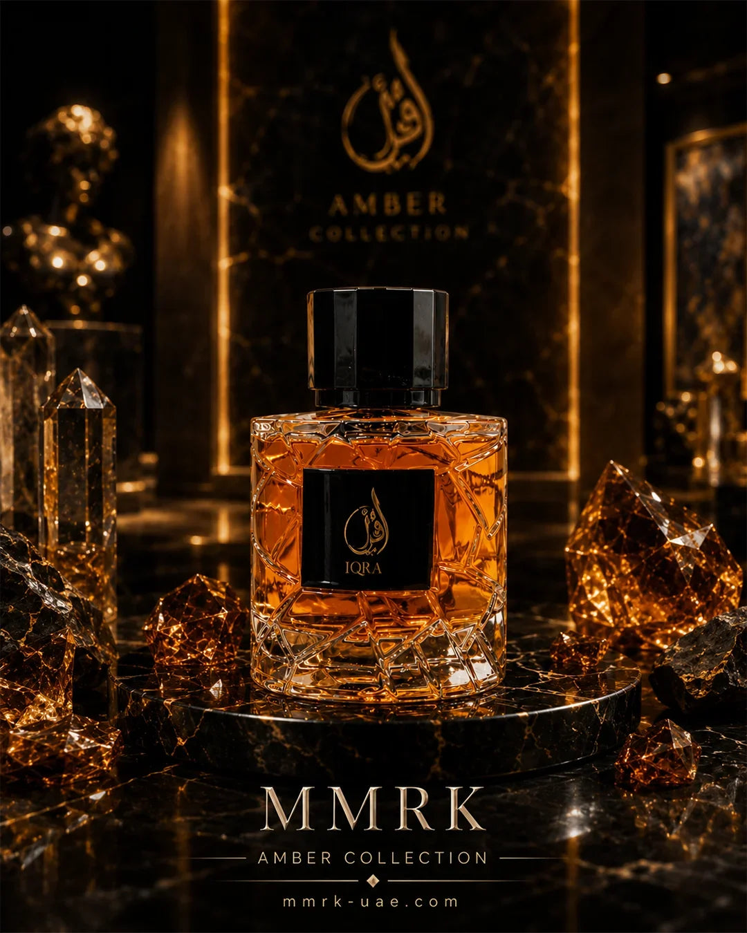 IQRA Eau De Parfum luxury oriental perfume with warm amber woody fragrance_5