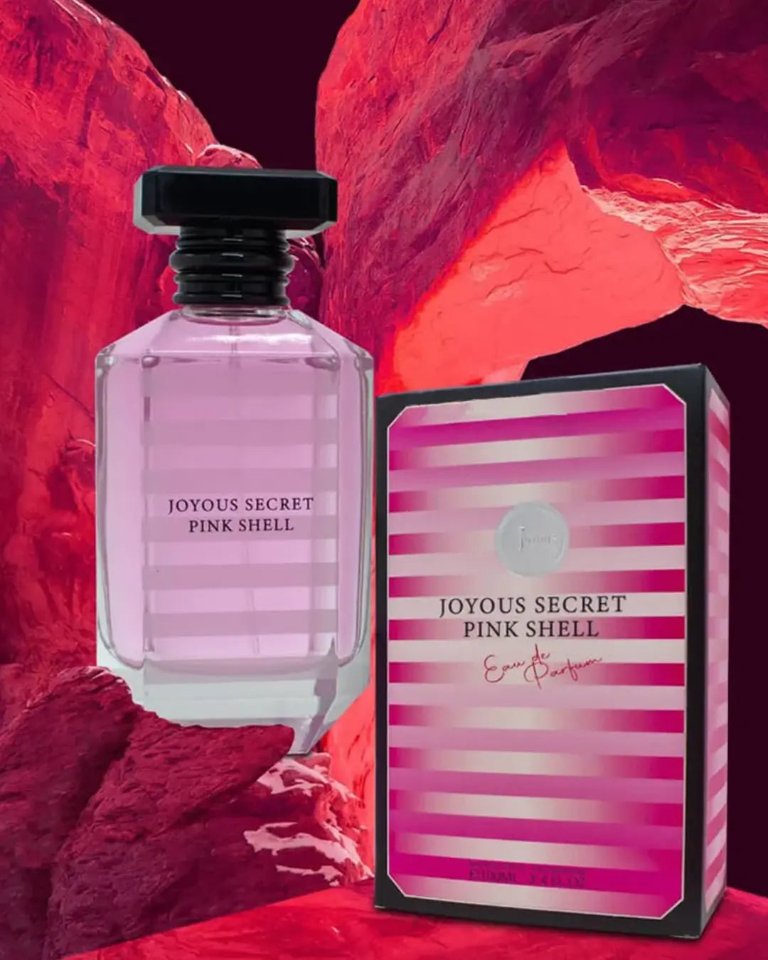 JOYous Secret Pink Shell Eau de Parfum 100ml luxury perfume bottle
