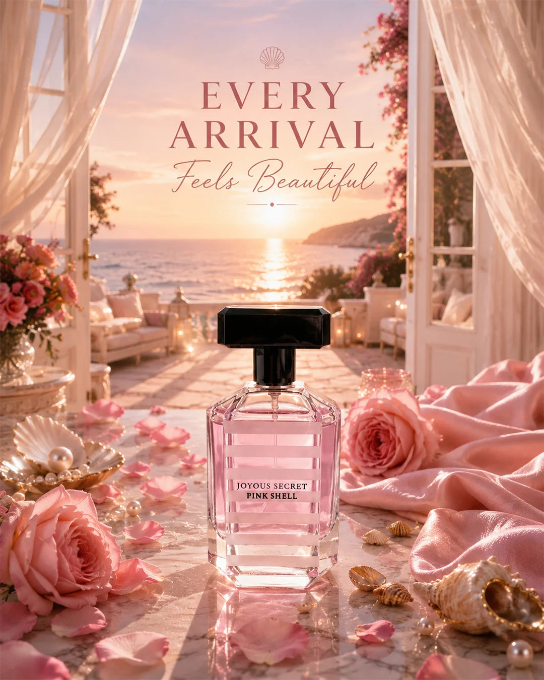 JOYous Secret Pink Shell Eau de Parfum 100ml – Elegant Feminine Fragrance