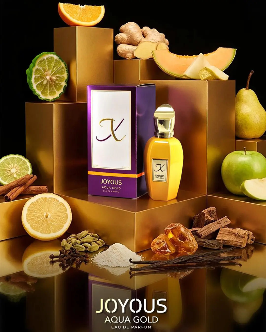 Joyous Aqua Gold Eau de Parfum Sweet Luxury Perfume for Women 75ml Long Lasting