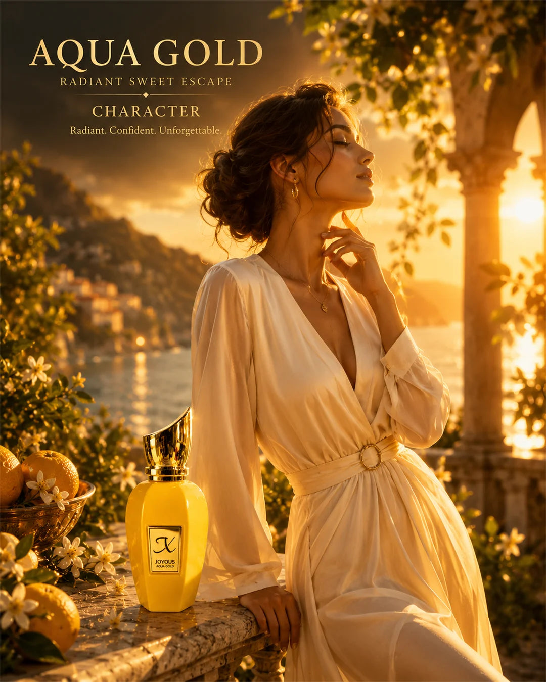Joyous Aqua Gold Eau de Parfum – Luxury Sweet Long Lasting Perfume for Women (75ml)
