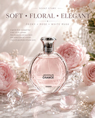 Joyous Chance Tender Eau de Parfum – 100ml Elegant Floral Perfume for Women