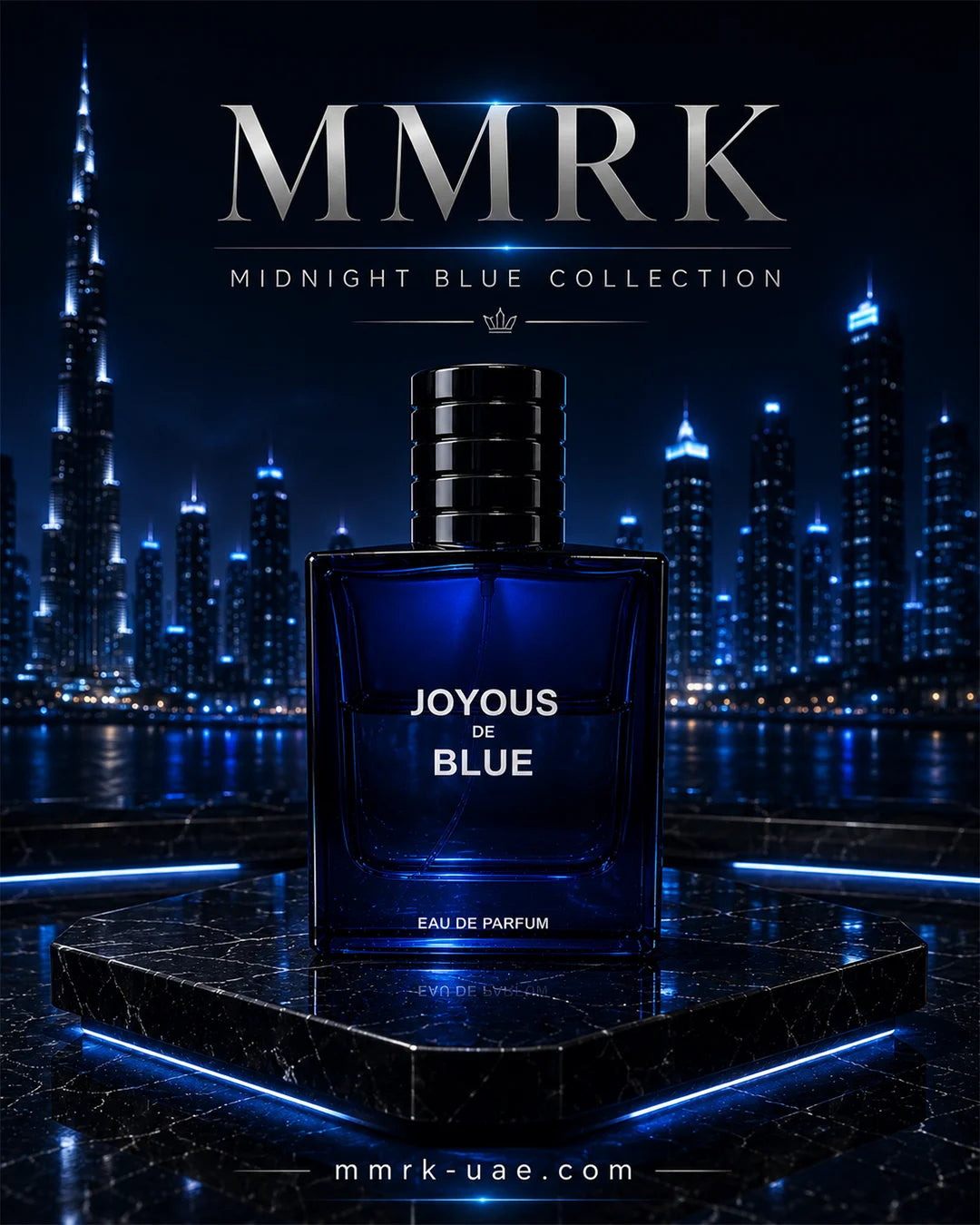 Joyous De Blue Eau de Parfum for Men – Fresh Woody Scent – 100ml