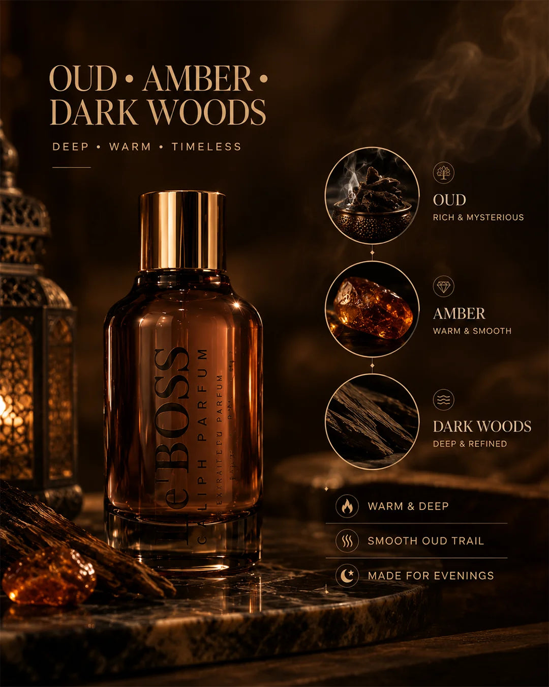 Le Boss Caliph Parfum Saffron Oud Eau de Parfum 100ml
