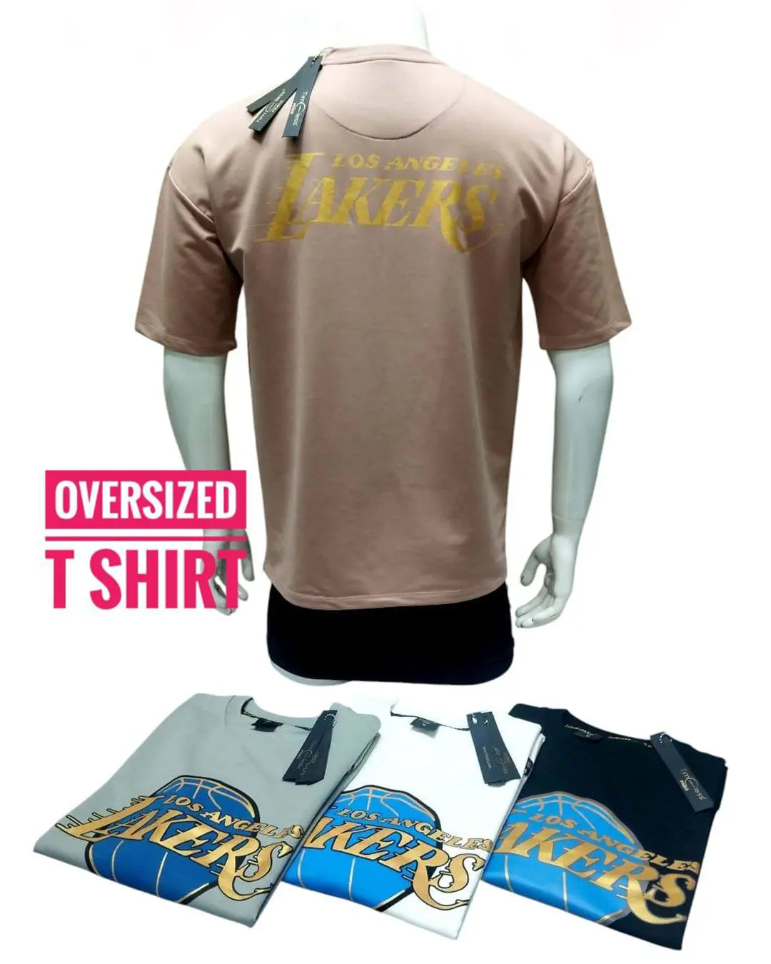 Los Angeles Lakers oversized cotton T-shirt – iconic print