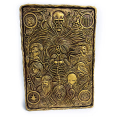 English: Attack on Titan Founding Titan Wall Relief Resin Plaque – Limited Edition