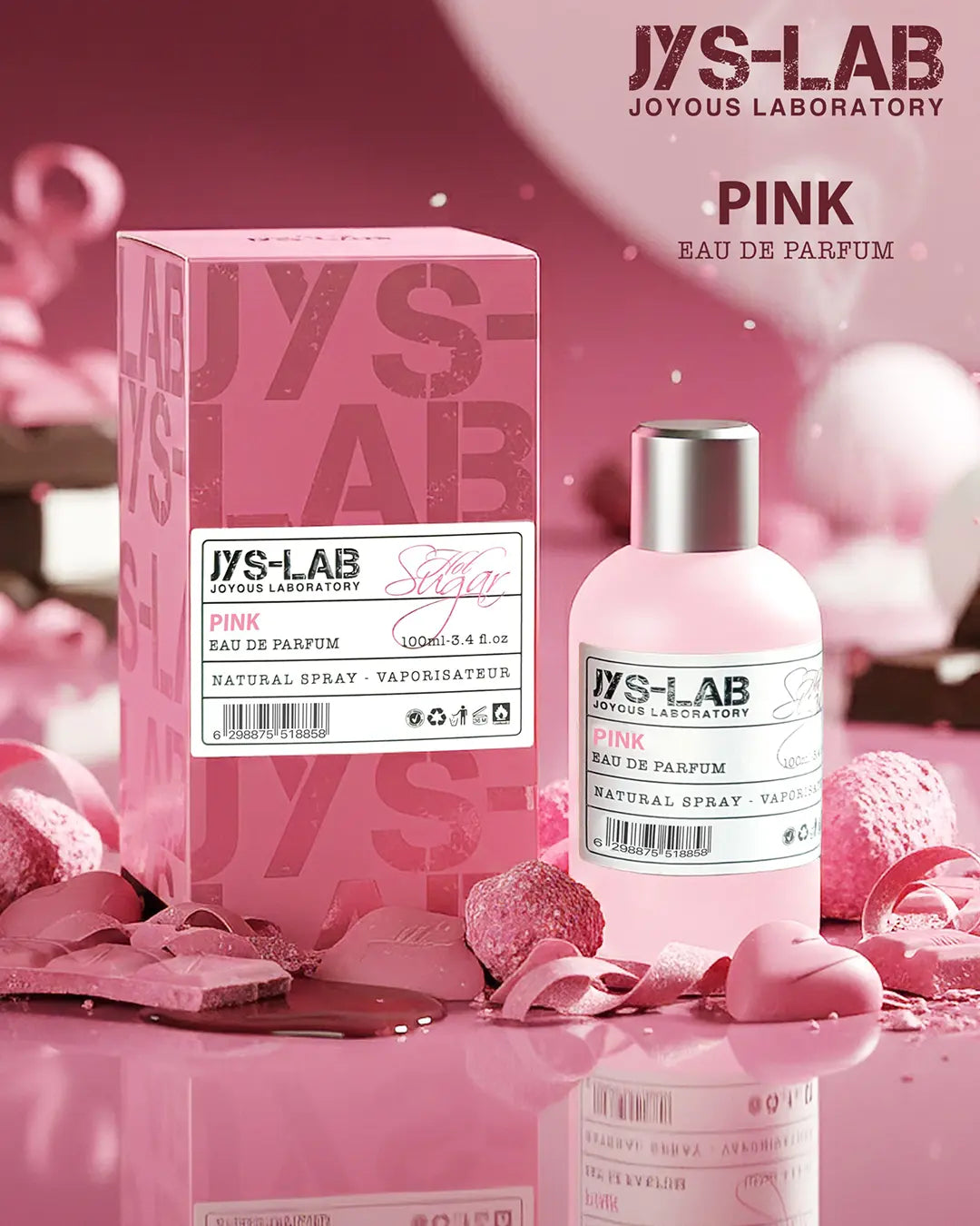 JYS-LAB Pink perfume 100ml – sweet floral scent – MMRK