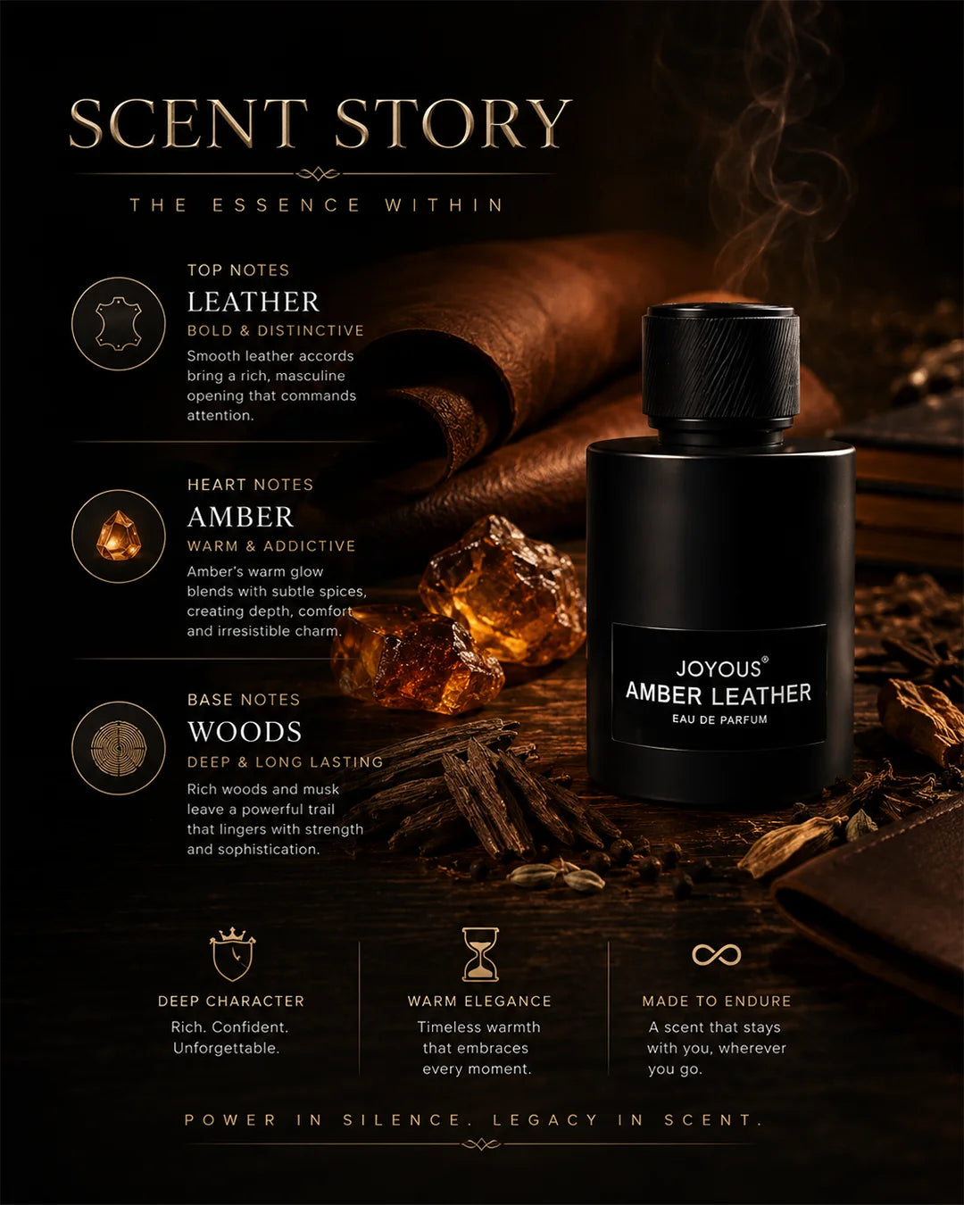 Joyous Amber Leather – Eau de Parfum 100ml