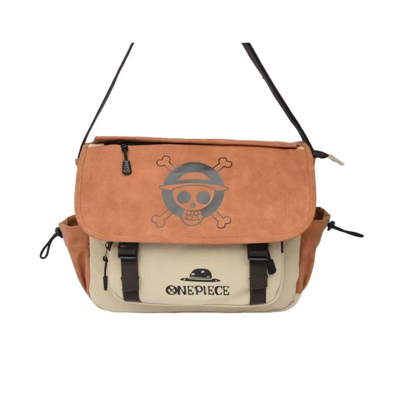 One Piece Straw Hat Pirates crossbody canvas shoulder bag