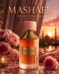 Mashaer Oud Al Salam – Oriental Floral Perfume 100ml in pink and gold bottle_1