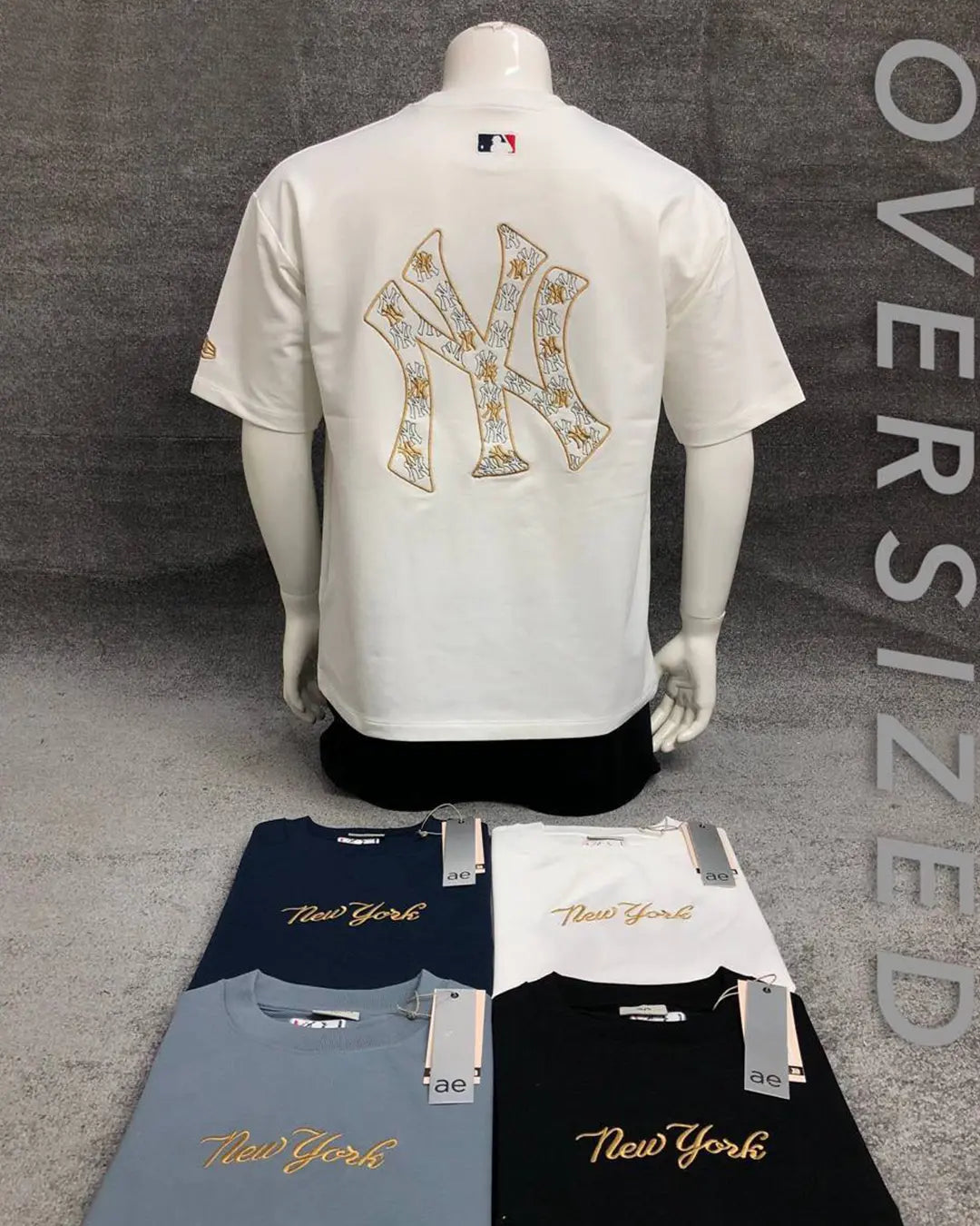 New York oversized embroidered T-shirt