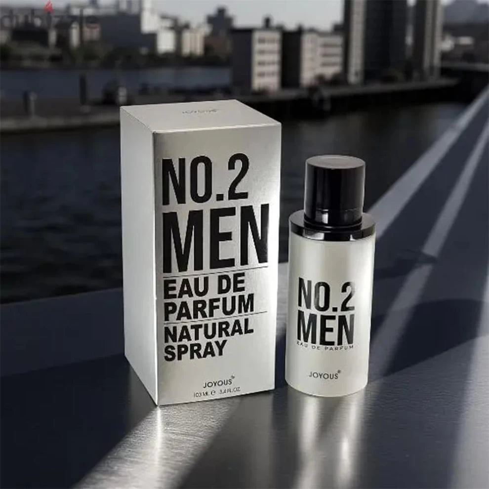 No.2 Men Eau de Parfum Natural Spray – 100ml Woody Citrus Perfume for Men
