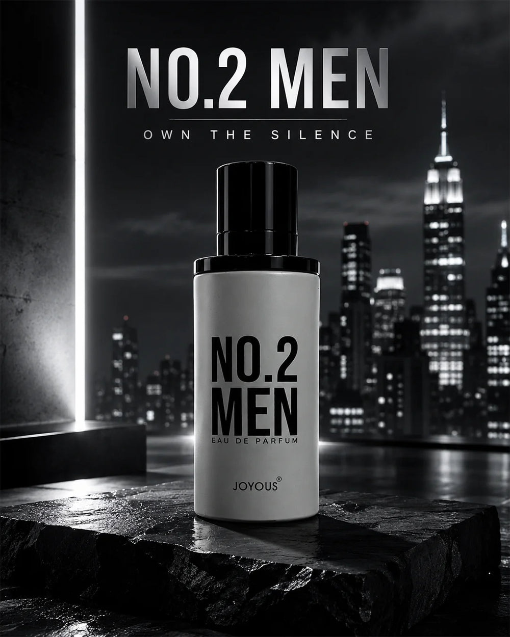 No.2 Men Eau de Parfum Natural Spray – 100ml Woody Citrus Perfume for Men_1