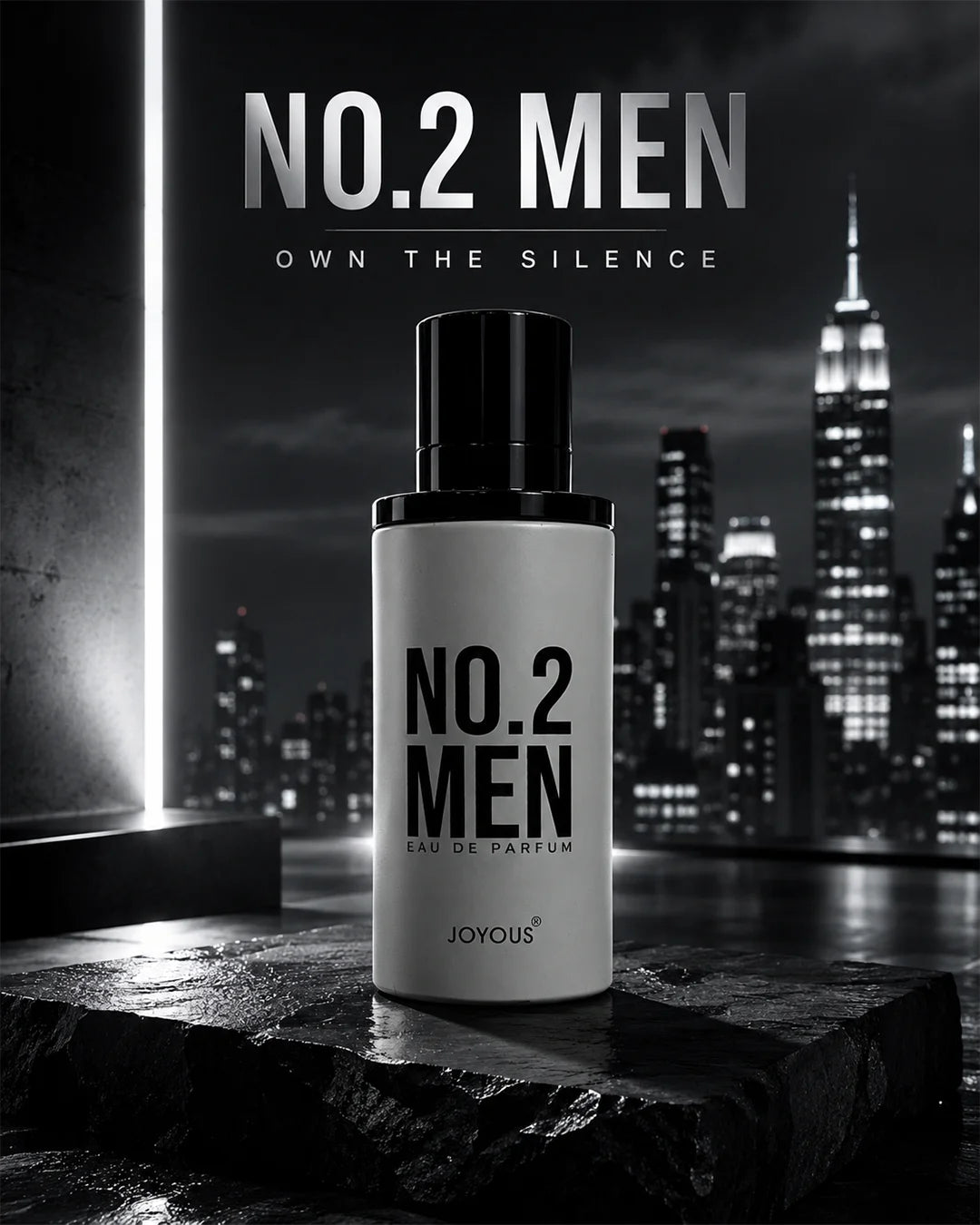 No.2 Men Eau de Parfum Natural Spray – 100ml Woody Citrus Perfume for Men_1