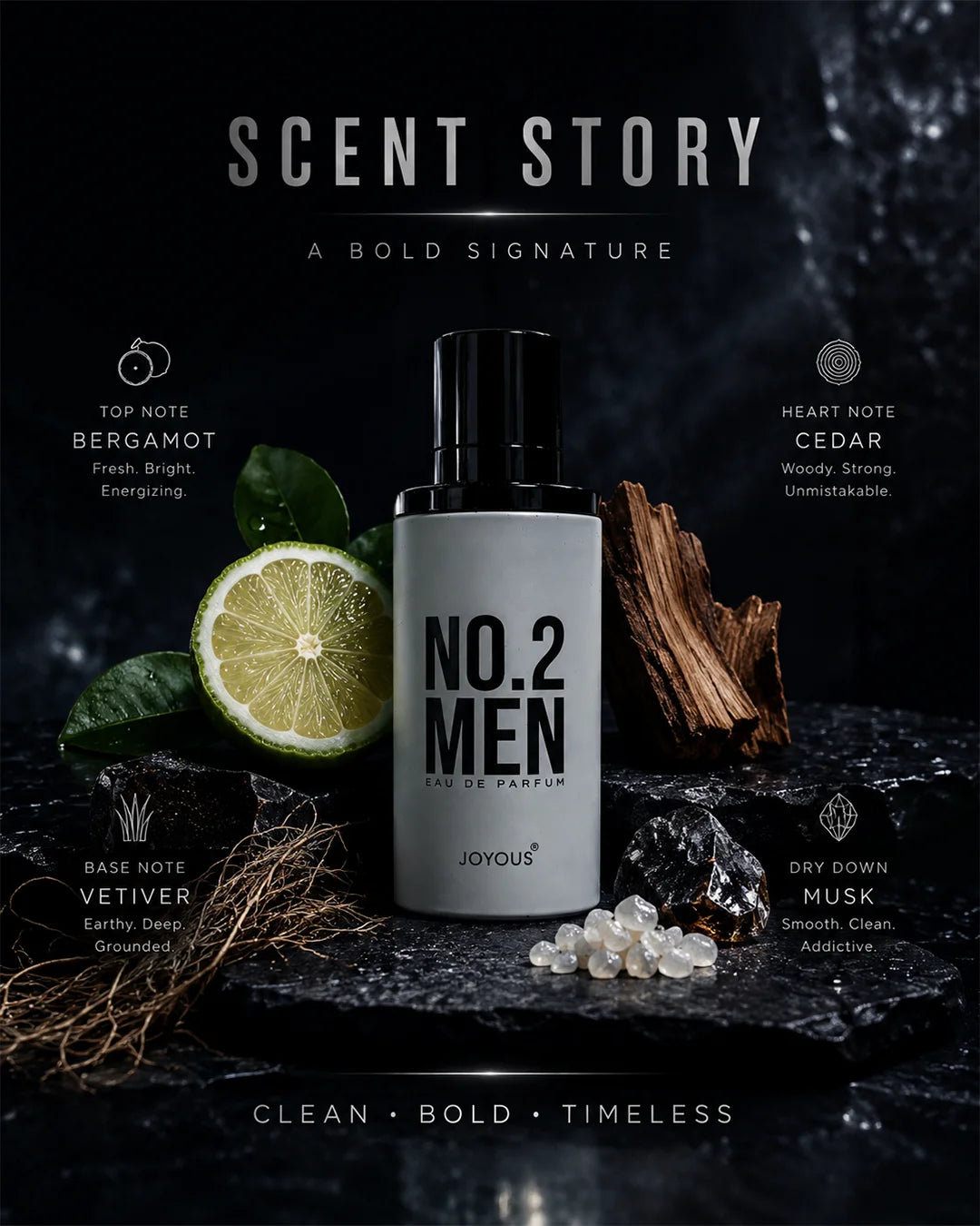 No.2 Men Eau de Parfum Natural Spray 100ml