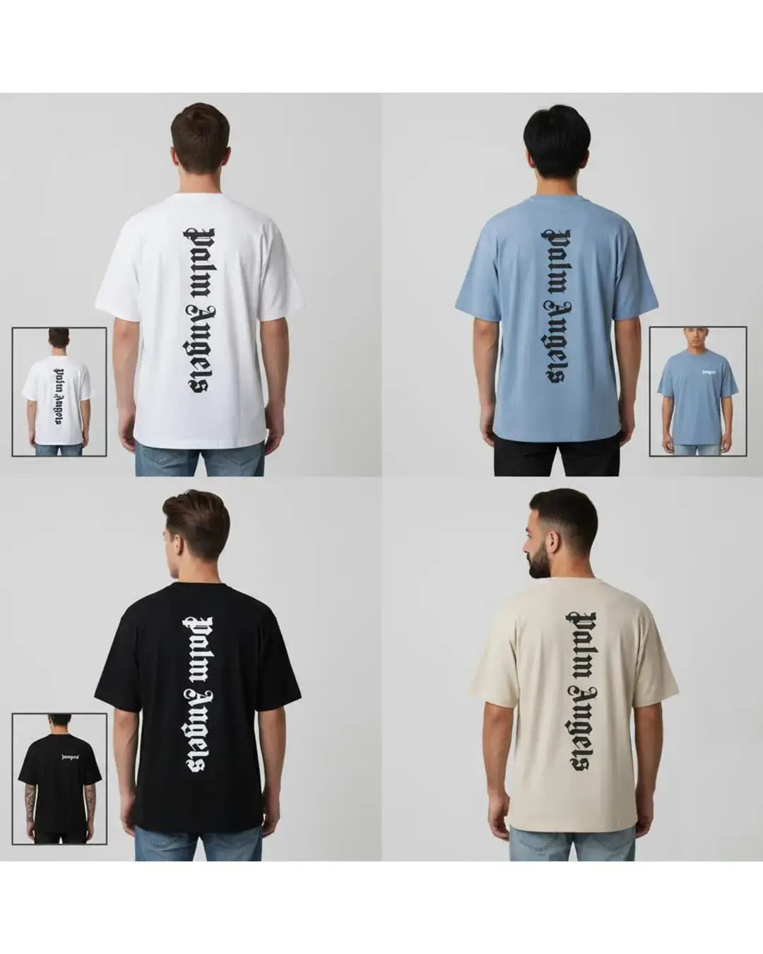 Palm Angels oversized T-shirt with vertical back logo