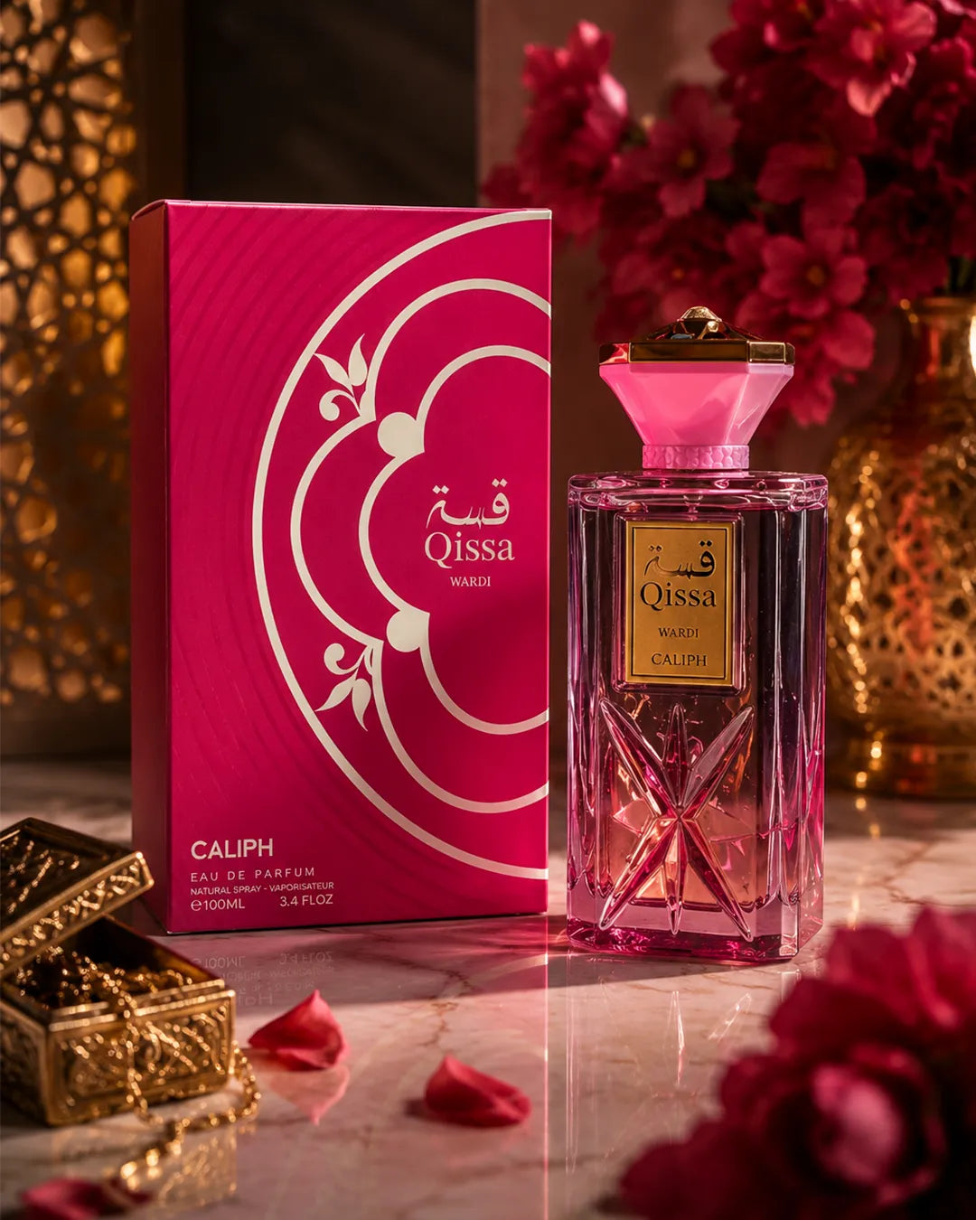 Qissa Wardi Caliph Eau De Parfum 100ml luxury women perfume bottle