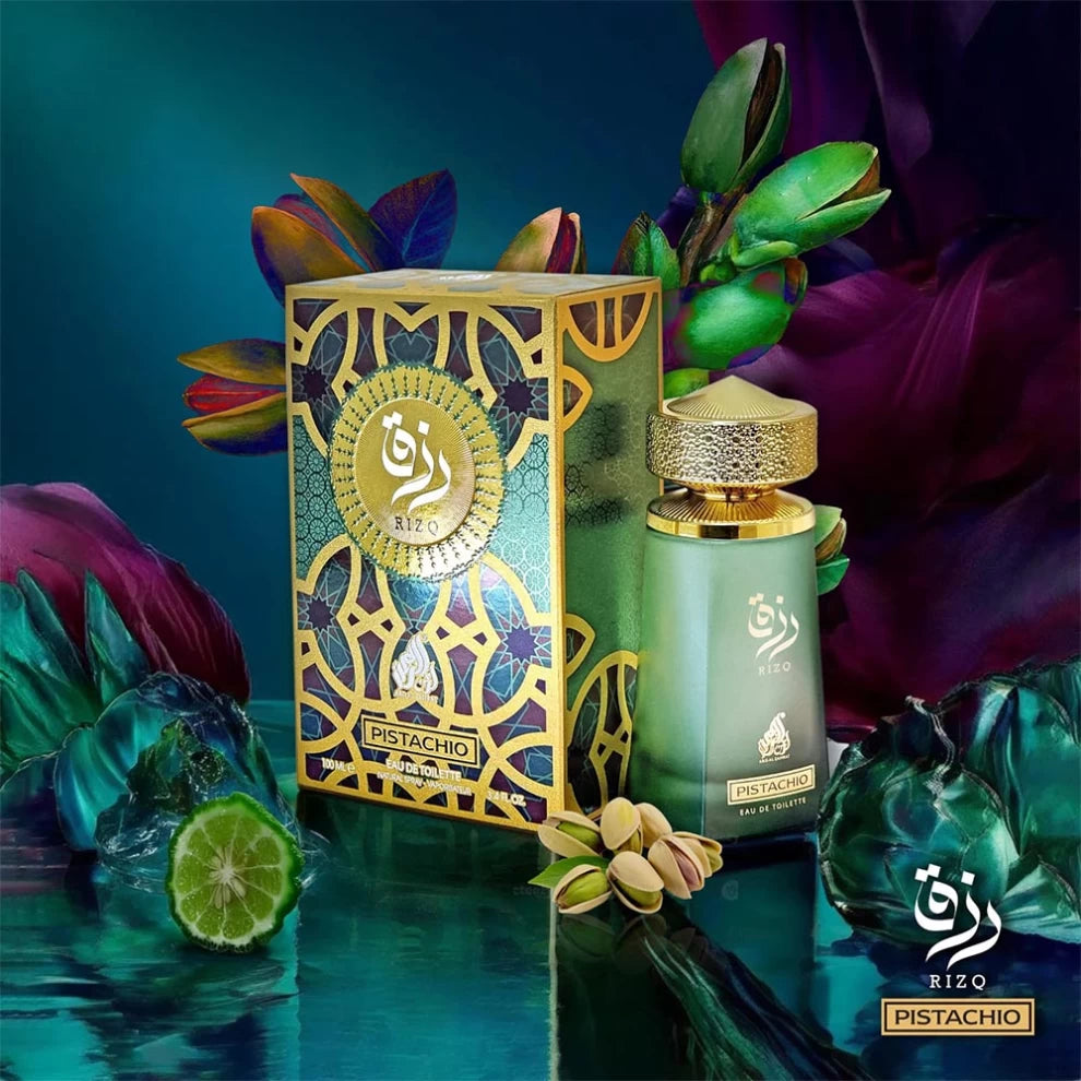 RIZQ Pistachio Eau de Toilette – 100ml creamy nutty unisex perfume