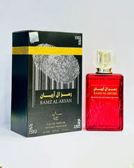 Ramz Al Aryan Eau de Parfum 100ml Red Bottle and Black Box For Men