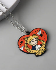Sailor Moon Usagi Tsukino heart pendant necklace