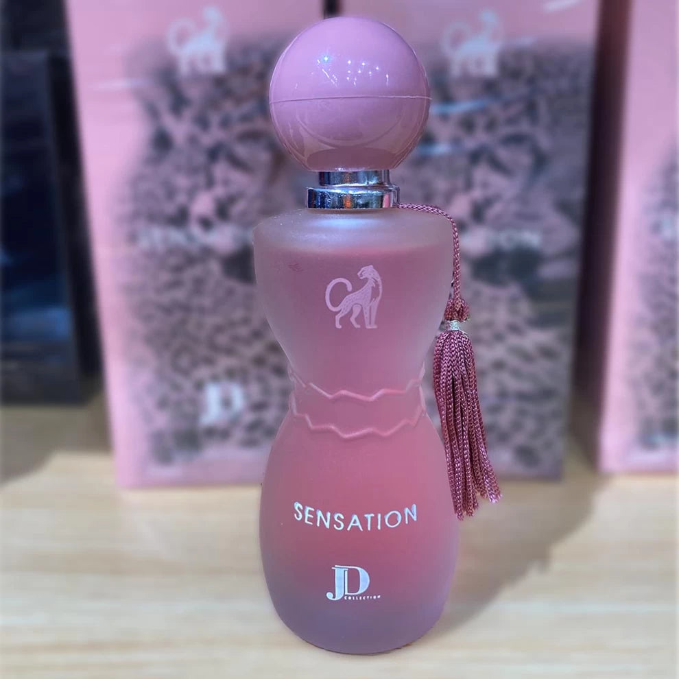 Sensation Eau de Parfum for Women – 100ml pink bottle with tassel cap