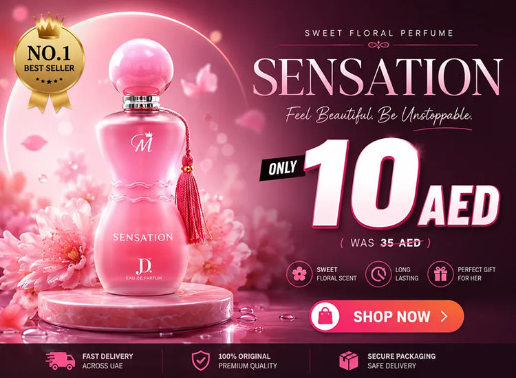 Sensation Eau De Parfum For Women 100ml – Sweet Floral Perfume, No.1 Best Seller, Only 10 AED at MMRK UAE