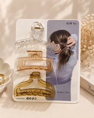 Elegant Transparent Hair Claw Clip Set 3pcs 11cm UAE