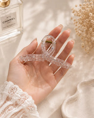 Elegant Transparent Hair Claw Clip Set 3pcs 11cm UAE