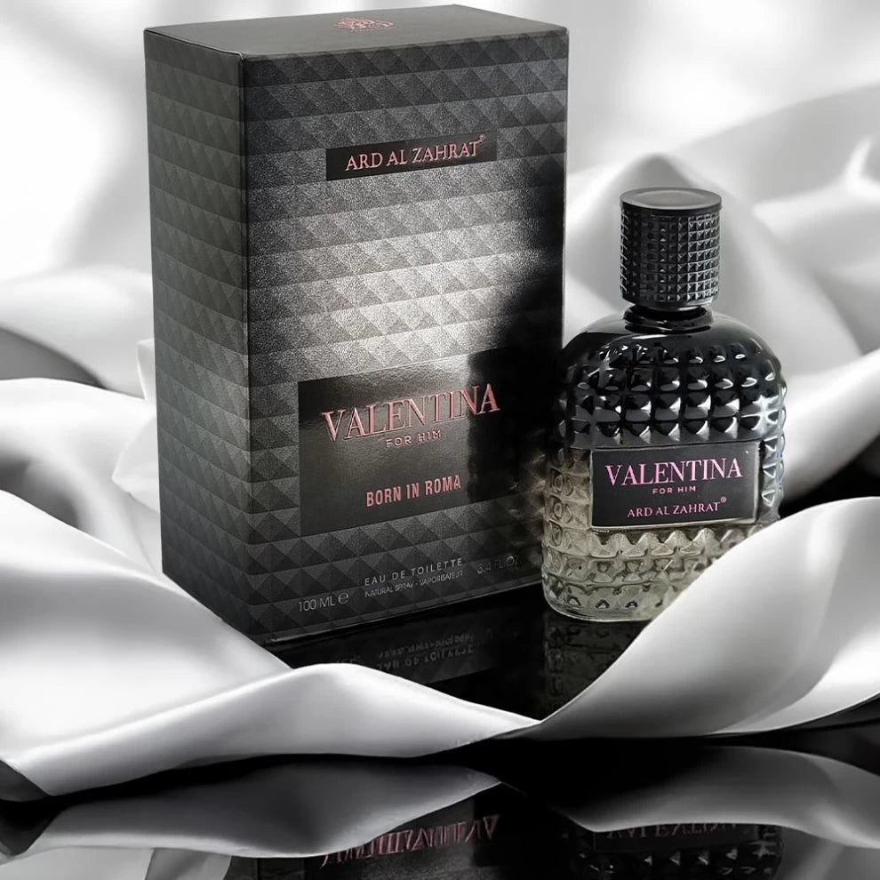 Valentina Black Born in Roma For Him Perfume Bottle and Box – Eau de Toilette 100ml