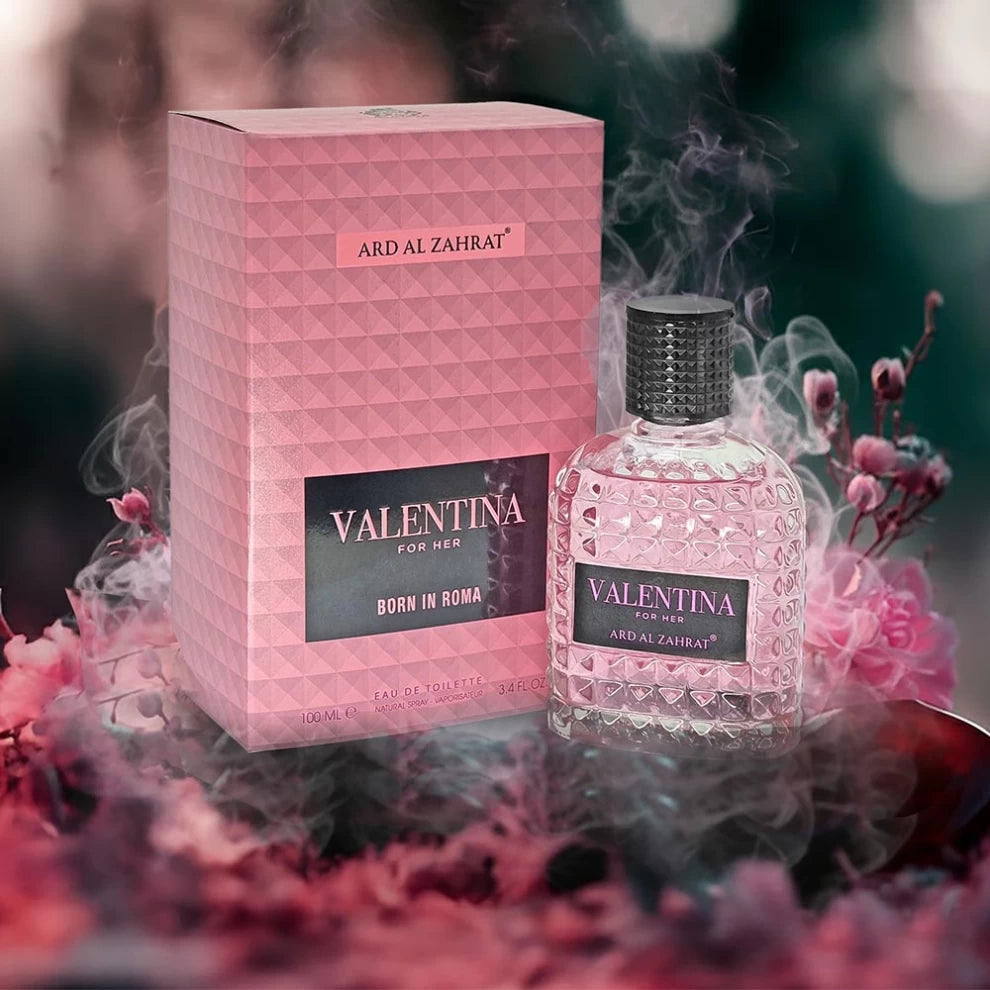 Valentina Born In Roma For Her Perfume – Eau de Toilette 100ml Bottle and Box