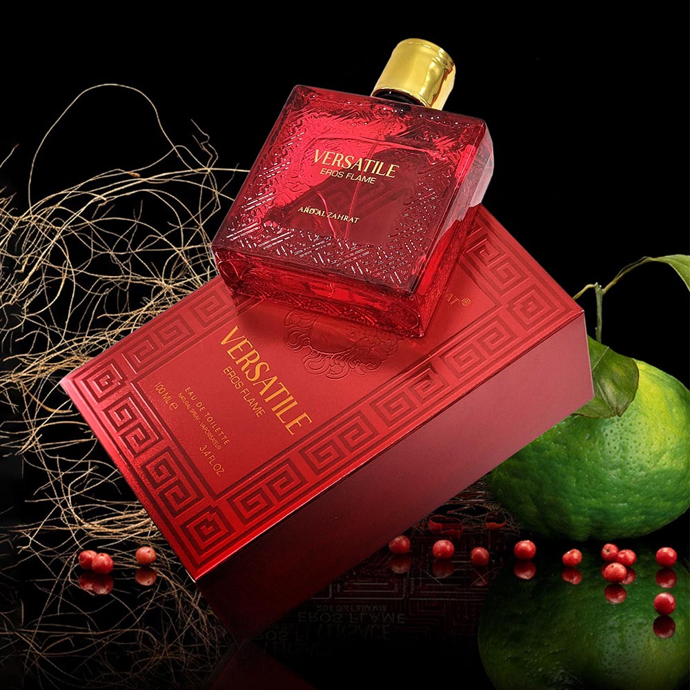 Versatile Eros Flame Perfume Bottle and Box – 100ml Eau de Toilette