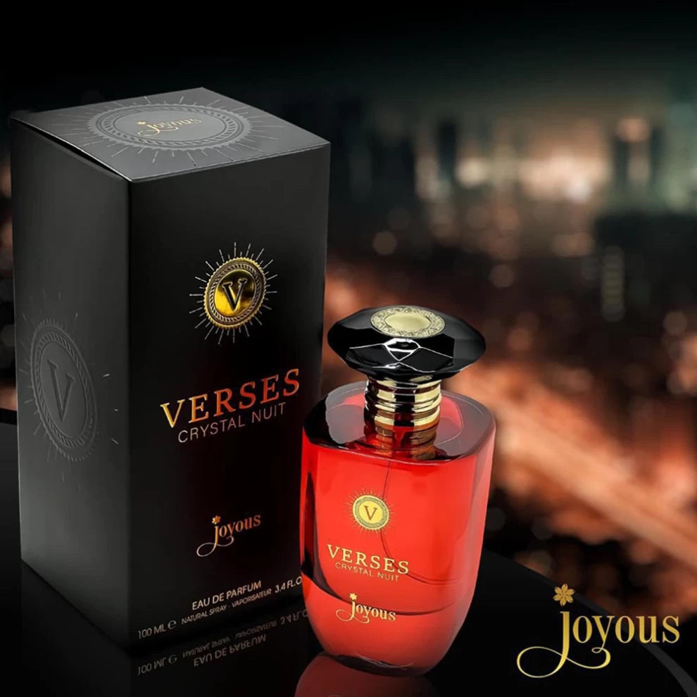 Verses Crystal Nuit Perfume Bottle and Box – Eau de Parfum 100ml Unisex