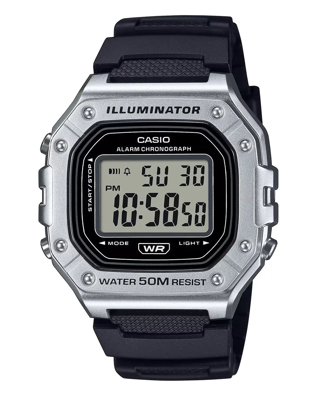 Casio W-218HM Digital Watch – 50M Water Resistant Retro Sports Design