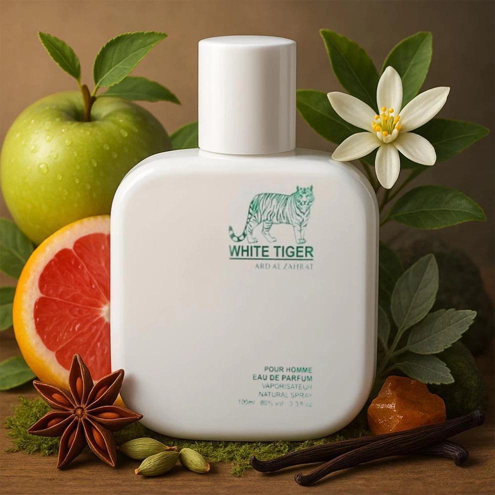 White Tiger Eau de Parfum – Fresh Woody Men’s Perfume – 100ml