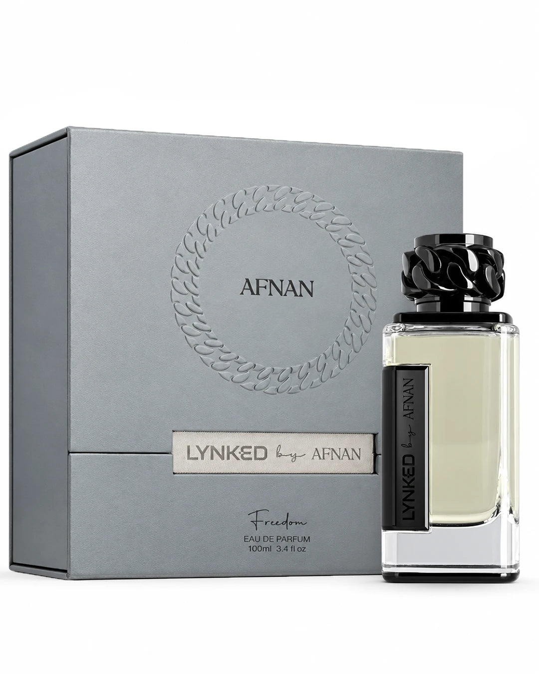 Afnan Lynked Freedom Eau de Parfum 100ml with box and bottle