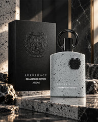 Afnan Supremacy Collector's Edition men’s perfume in a refined fruity woody fragrance setting