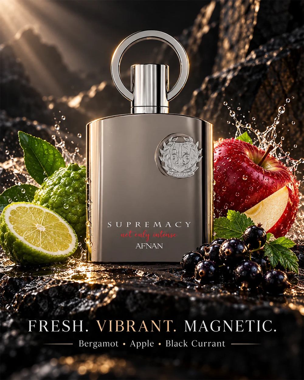 Afnan Supremacy Not Only Intense with bergamot apple and black currant notes
